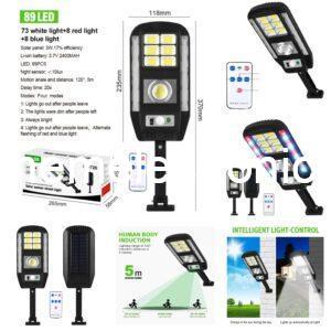 لمبات انارة بحساس حركه تحكم ريموت كنترول Safety Solar lights
