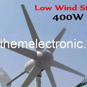 توربينات توليد طاقة بالرياح 400 وات 12/24 فولت 6 ريش Turbine 400w الاصلي