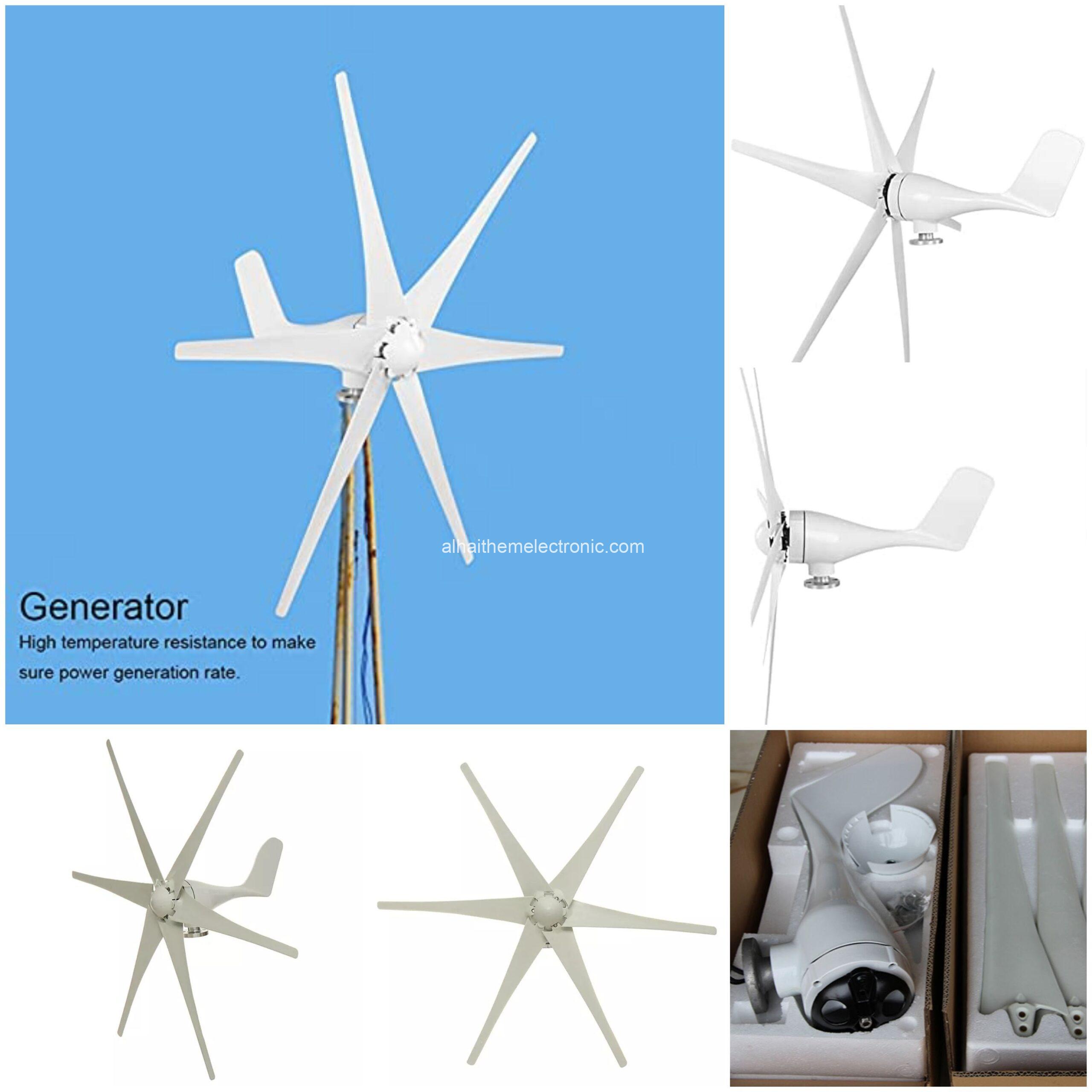 مراوح ( توربينات ) توليد الطاقة 800W 12V/24V #windgenerator مع منظم mppt - الصورة 3