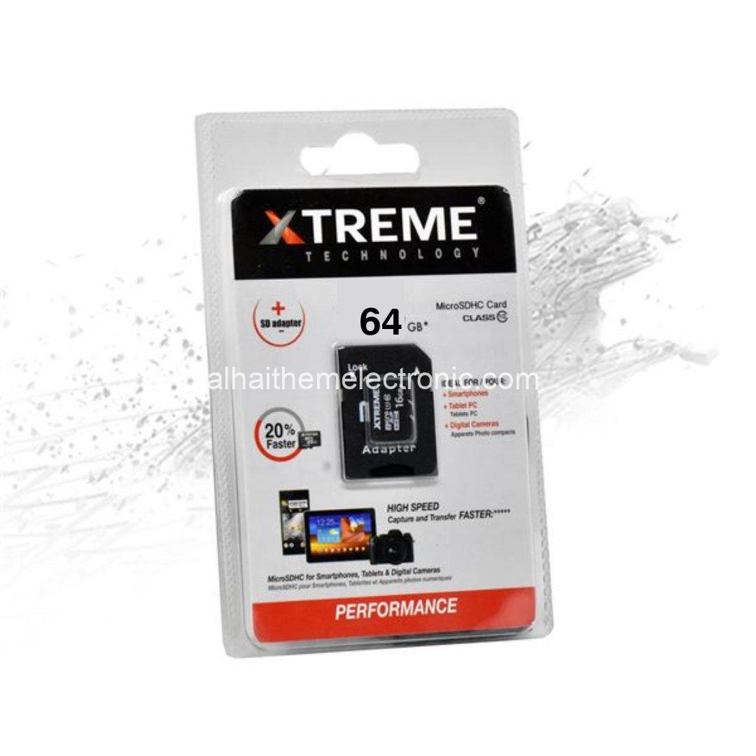 ذاكرة ميموري كارد 64 جيجا xtreme