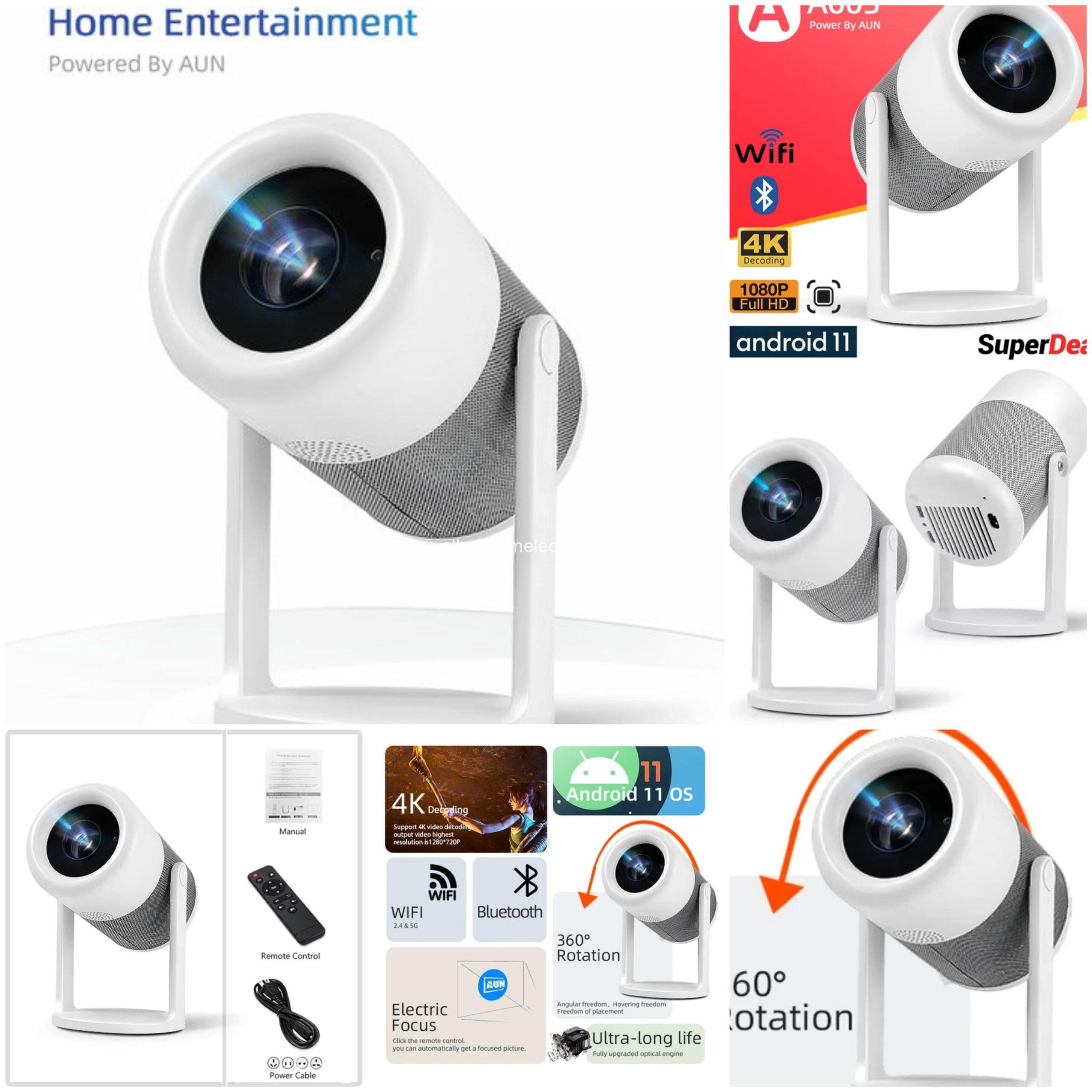 بروجكتور عالي الدقة 4k نظام اندرويد 11
Portable Projector A004 - الصورة 2