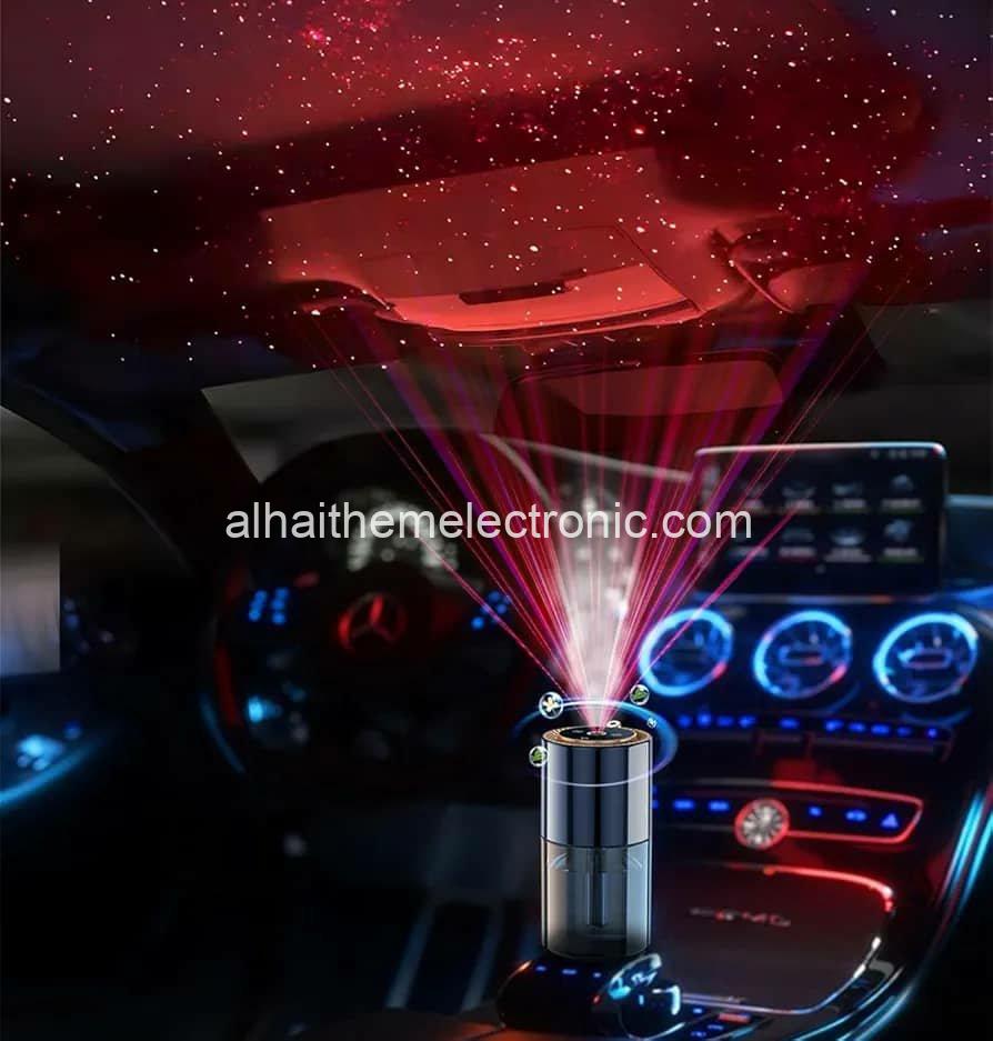 فواحة قابلة للشحن للسيارة و المنزل مع اضاءة ليزر مدمج - الصورة 2