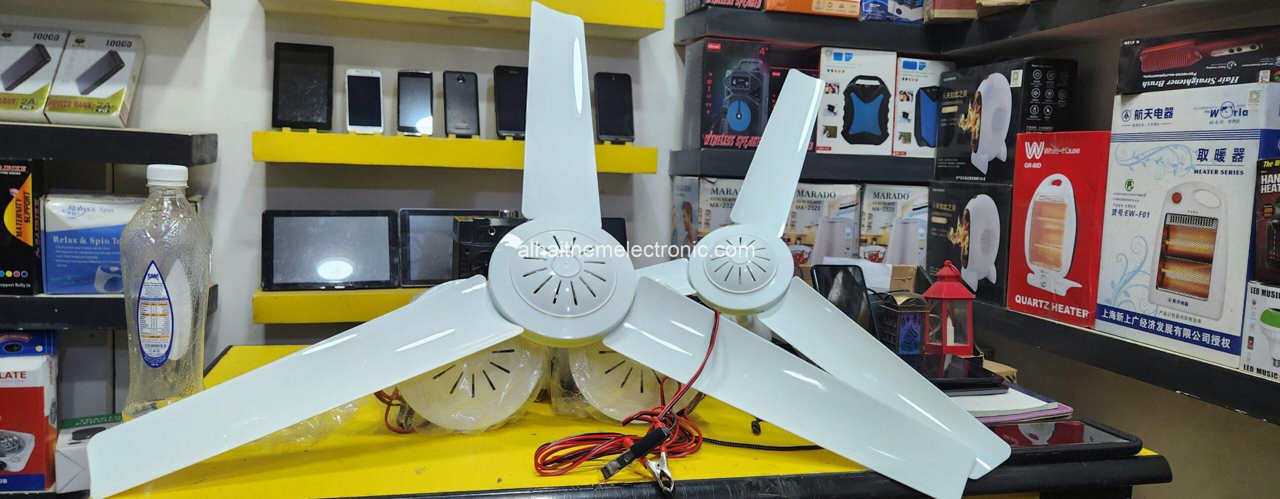 مراوح سقف طاقة شمسية 12v Fan حجم 1050 (كبير) - الصورة 3