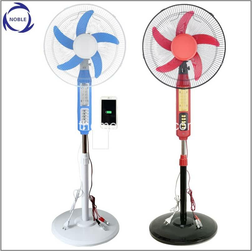 مراوح عمودي نظامين طاقة شمسية و كهرباء 16 انش 12V/220V Fan