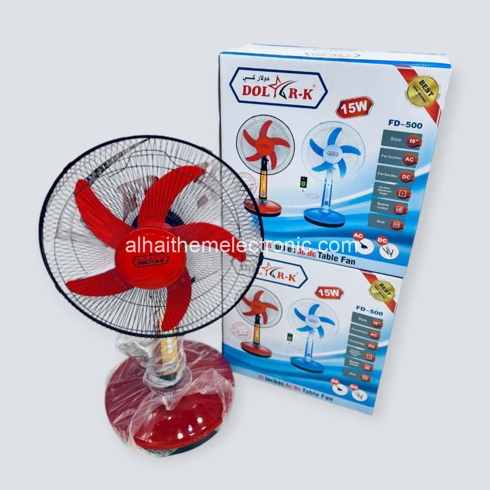 مراوح جلاس نظامين طاقة شمسية و كهرباء 12V/220V Fan ١٦ انش - الصورة 2